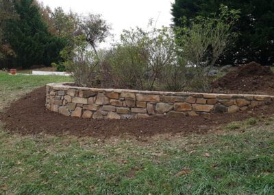 CREATION MURET EN PIERRE